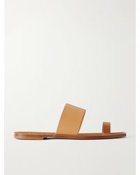 Aeyde - Sibel Leather Flat Sandals - Lyst