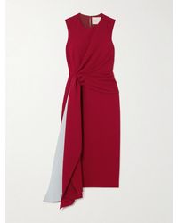 ROKSANDA - Elham Draped Crepe Midi Dress - Lyst