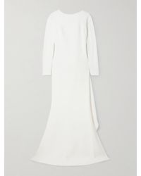 Elie Saab - Robe Aus Cady Mit Raffung Und Falten - Lyst