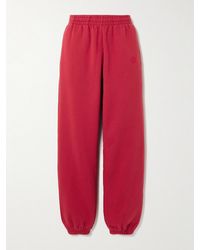 Anine Bing - Karter Cotton-Blend Fleece Track Pants - Lyst