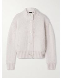 James Perse - Halo Brushed-Cashmere Cardigan - Lyst