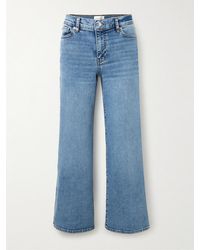 FRAME - Le Pixie Slim Palazzo High-Rise Wide-Leg Stretch Jeans - Lyst