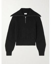 High Sport - Chester Ribbed Cotton-Blend Half-Zip Sweater - Lyst