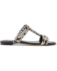 Tod's Pantoletten Aus Leder Mit Schlangeneffekt - Mehrfarbig