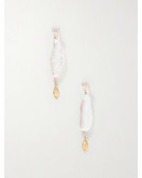 Loren Stewart - Marisol 14-Karat, Citrine, Sapphire And Pearl Earrings - Lyst