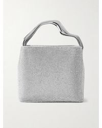 Cult Gaia - Solene Mini Tote Aus Metallic-Leder Mit Kristallen - Lyst
