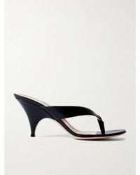 Gianvito Rossi - Sofia Thong 70 Leather Sandals - Lyst