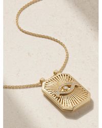 Marie Lichtenberg - Eye Scapular 18-Karat Diamond Necklace - Lyst