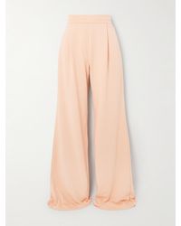 Dries Van Noten - Jogginghose Mit Weitem Bein Aus Baumwoll-Jersey Mit Falten - Lyst
