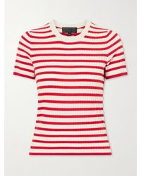 Nili Lotan - Alita Striped Cashmere T-Shirt - Lyst