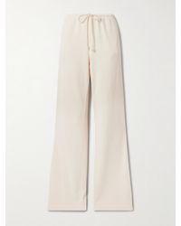 The Elder Statesman - Cotton And Cashmere-Blend Wide-Leg Pants - Lyst