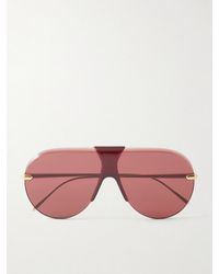 Loewe - Aviator-Style-Tone And Acetate Sunglasses - Lyst