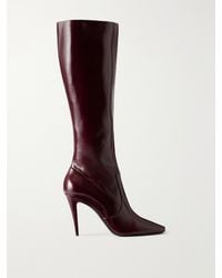 Saint Laurent - Capucine 95 Leather Knee Boots - Lyst