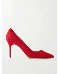 Manolo Blahnik - Bb 90 Suede Pumps - Lyst