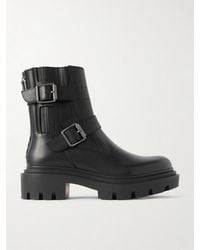 Christian Louboutin - Oxybootie Ankle Boots Aus Leder Mit Schnallen - Lyst