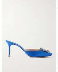 Manolo Blahnik - Hangisimu 50 Satin Pump - Lyst