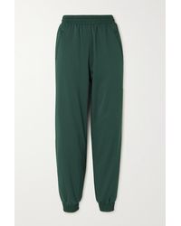 GIRLFRIEND COLLECTIVE + Net Sustain Summit Tapered Recycled Shell Track Trousers - Green
