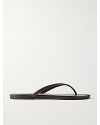 STAUD - Freja Leather Flip Flops - Lyst