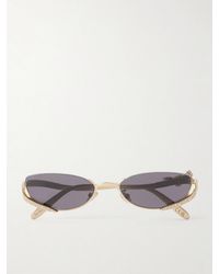 Dior - Dior Bow B1U Embellished Cat-Eye-Tone Sunglasses - Lyst