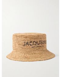 Jacquemus - Le Bob Pesco Embroidered Raffia Bucket Hat - Lyst