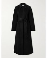 TOVE - Yoonmi Belted Brushed Wool-Blend Coat - Lyst