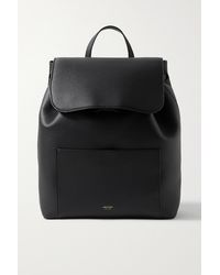 Oroton Duo Textured-leather Backpack - Black