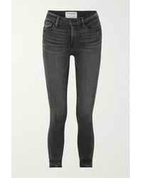 FRAME Le High Cropped Skinny Jeans - Multicolour