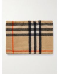 Burberry - Checked Cashmere Snood - Lyst