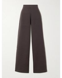 Lemaire - Wool And Cotton-Blend Wide-Leg Pants - Lyst