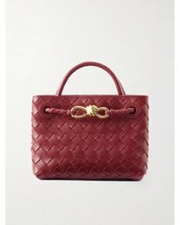 Bottega Veneta - Mini Andiamo Intrecciato Leather Tote - Lyst