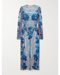 Jean Paul Gaultier - Printed Stretch-Jersey Midi Dress - Lyst