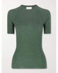 Sa Su Phi - Ribbed Cashmere And Silk-Blend T-Shirt - Lyst