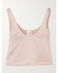Leset - Barb Scoop Tanktop Aus Vorgewaschenem Satin - Lyst