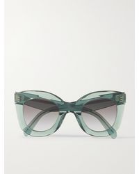 Celine - Oversized Cat-Eye Acetate Sunglasses - Lyst