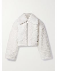 Halfboy - Cropped Shearling Jacket - Lyst