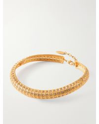 Sonia Petroff - Lobster Vibe Crystal-Embellished-Plated Necklace - Lyst