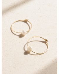 Melissa Joy Manning - 14-Karat Recycled Pearl Hoop Earrings - Lyst