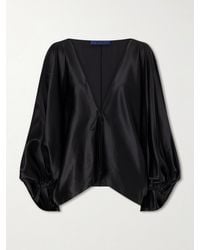 Sharon Wauchob - Draped Silk Blouson Jacket - Lyst