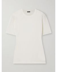 JOSEPH - T-Shirt Aus Jersey Aus Einer Baumwoll-Seidenmischung - Lyst