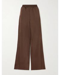 16Arlington - Argo Hose Mit Weitem Bein Aus Satin - Lyst