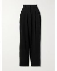 Frankie Shop - Layton Hose Mit Weitem Bein Aus Wolle Mit Falten - Lyst