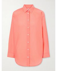 Agolde - Sona Striped Cotton-Blend Shirt - Lyst