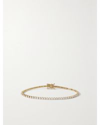 STONE AND STRAND - Baseline 14-Karat Diamond Tennis Bracelet - Lyst