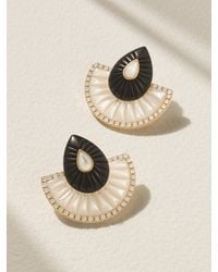 L'Atelier Nawbar - Bond Street Fan 18-Karat Multi-Stone Earrings - Lyst