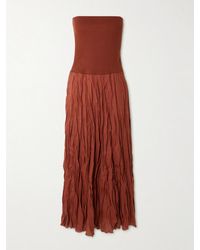 Johanna Ortiz - Light And Sound Convertible Crinkled Organic Linen-Blend Maxi Skirt - Lyst