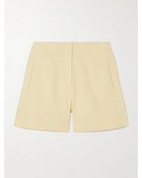 Veronica Beard - Brit Shorts Aus Twill Aus Einer Leinenmischung - Lyst