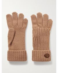 Gucci - Handschuhe Aus Wolle Und Kaschmir Mit Doppel G, Grösse - Lyst
