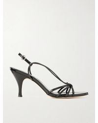 Aeyde - Solange Patent-Leather Sandals - Lyst