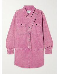 Isabel Marant - Ilaya Paneled Denim Mini Dress - Lyst