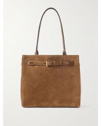 Tom Ford - Tote Aus Veloursleder Mit Lederbesätzen - Lyst